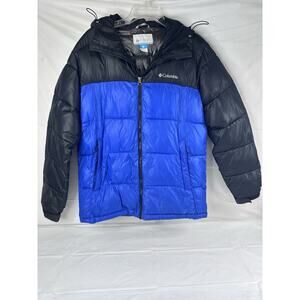 Columbia Mens Thermal Reflective Omni-heat Jacket Size Medium Outdoor Blue Black